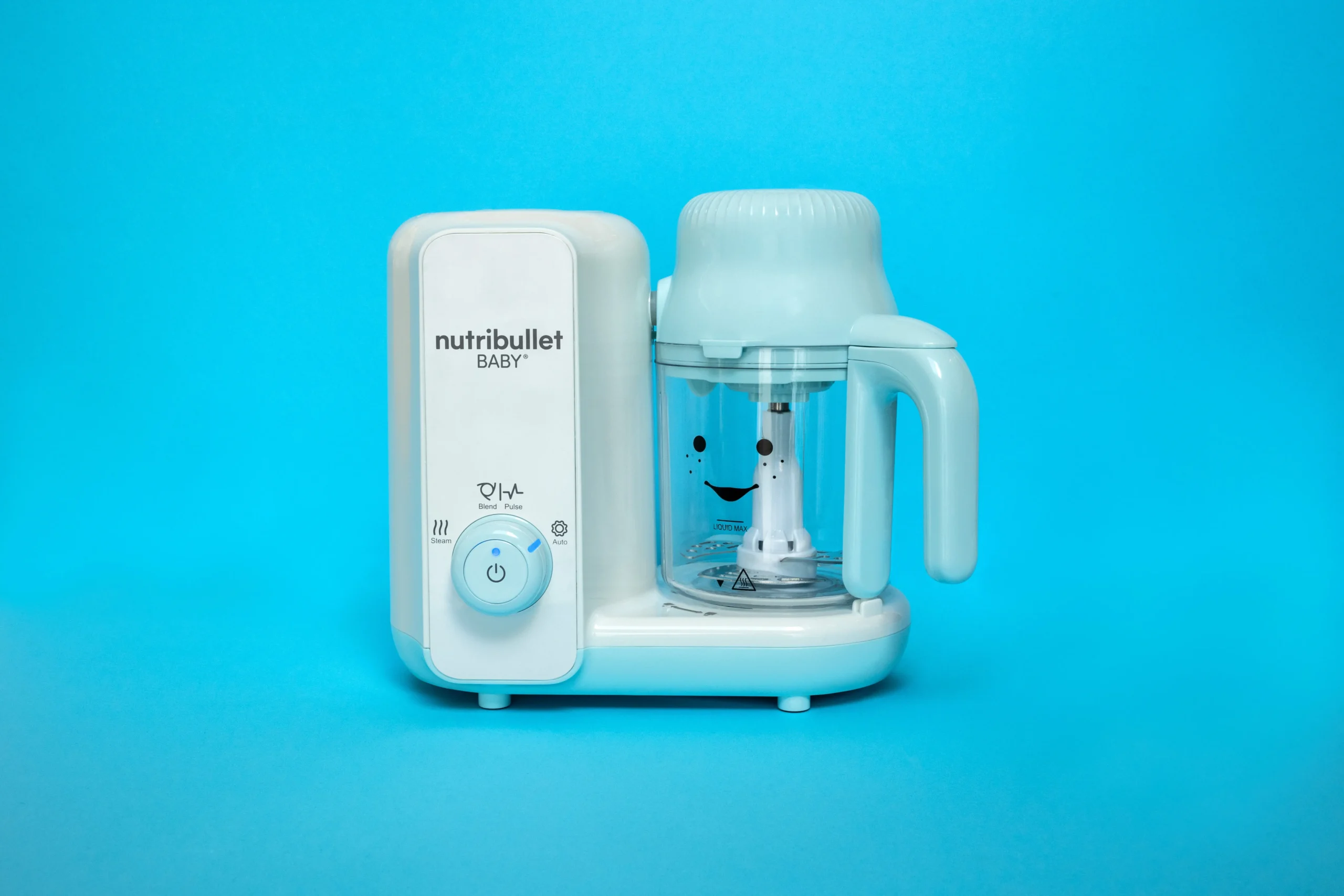 Nutribullet Baby Steam + Blend Machine - All-in-One Baby Food Maker, Steam & Puree, White/Blue - View #9