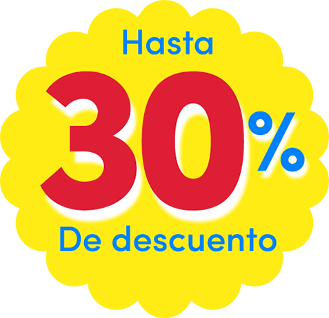 Hasta 30% de descuento