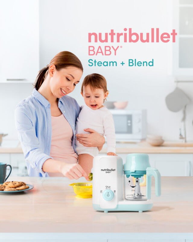 Aprovecha cada minuto con tu bebe.

Steam & blend cocina y tritura para que tú, solo consientas a tu pequeño.