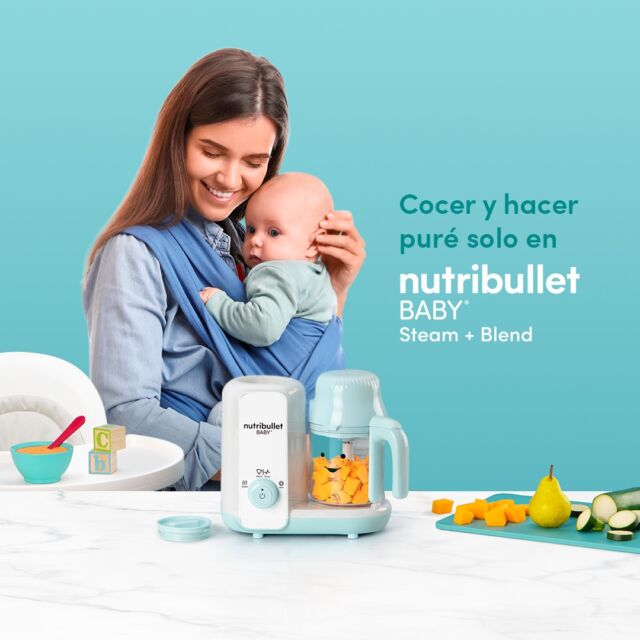 Cocinar se vuelve fácil con Steam & Blend, para que disfrutes esta increíble etapa con tu bebé 👶🏻🥦🥕