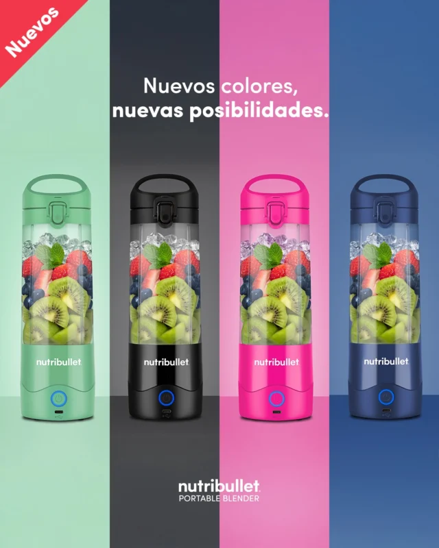 El verano no solo se lleva, también se licúa 🌞🥤⁣
Conoce los nuevos colores de la nutribullet Portable⁣
⁣
🩷 Bright Pink – Para el shoping. ⁣
💚 Light Green – Para el pilates.⁣
🖤 Black – Para el gym.⁣
💙Navy Blue – Para la alberca.⁣
⁣
Haz match con tu estilo y dale color a cada batido.⁣
🛒 Disponible ya en nutribulletmexico.com y distribuidores oficiales.