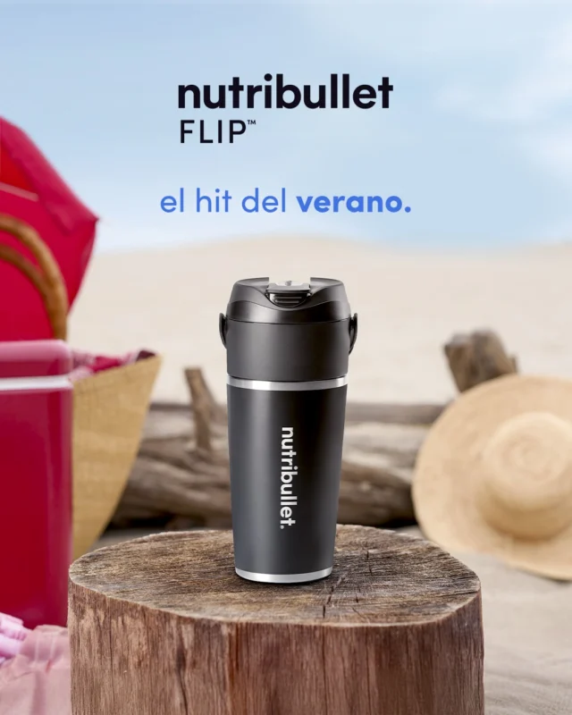Tú: me quiero hacer un batido⁣
También tú: pero estoy demasiado a gusto en el camastro⁣
⁣
🧠 Solución: nutribullet Flip.⁣
⁣
Con tapa, batería y flow veraniego 🍍🥥 Haz tu smoothie desde donde quieras. (Sí, hasta desde la alberca)⁣
⁣
🛒 Encuéntrala en Amazon, Mercado Libre o nutribulletmexico.com⁣