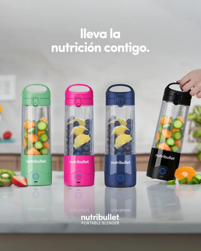 Lleva la nutrición a donde quiera que vayas! 🚀 Con la nutribullet Portable Blender, no hay excusas para no cuidarte. Es potente, práctica y se adapta a tu ritmo de vida. 🔋 Licúa tus smoothies favoritos en segundos y disfruta de la energía que necesitas, sin importar dónde estés 🏃‍♀️☀️🥑⁣
⁣
🛒 Disponible en Amazon y nutribulletmexico.com 😉
