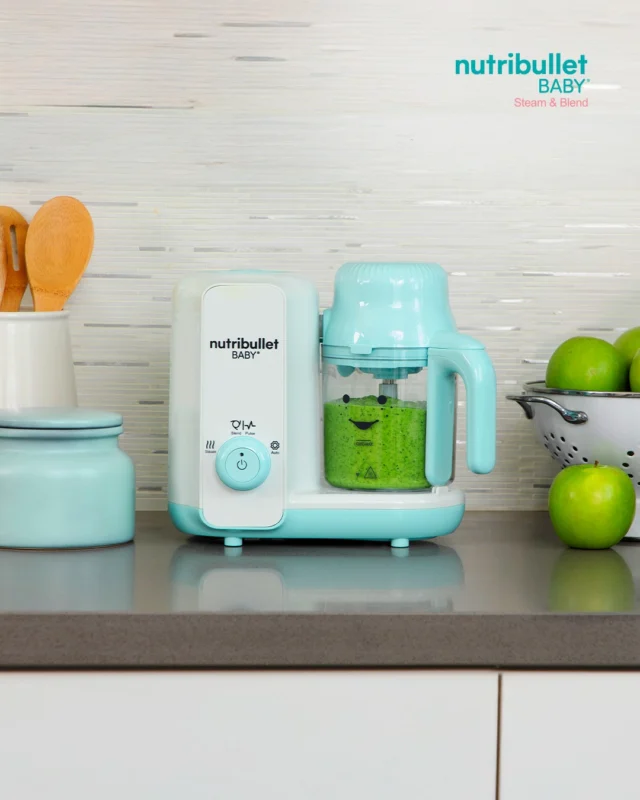 🍐 vaporiza, licúa y sirve. Todo lo que tu bebé necesita en un solo equipo, hecho con amor en casa. 💙⁣