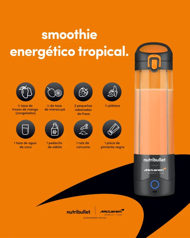 nutribullet® x McLaren Formula 1 Team fue diseñada para la velocidad y preparar mezclas de alto rendimiento. Alimenta tu cuerpo con estas potentes recetas aprobadas por McLaren Formula 1 Team 🏁 ⁣
⁣
#AceleraTuEnergía 🚀⁣