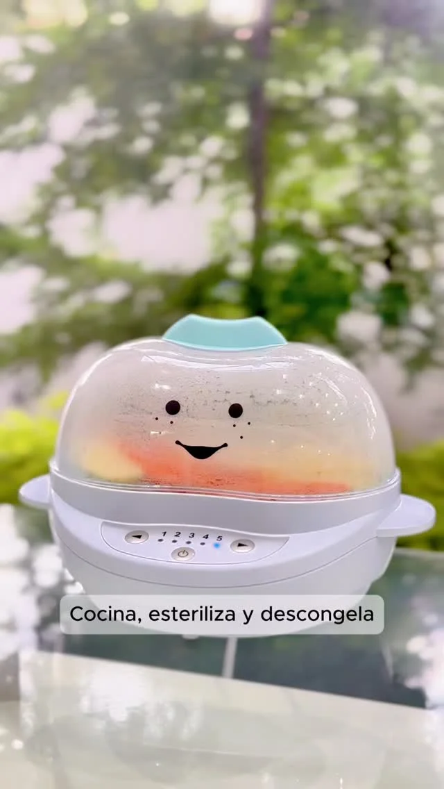 Con nutribullet baby Turbo Steamer prepara, descongela y esteriliza fácil y rápido.