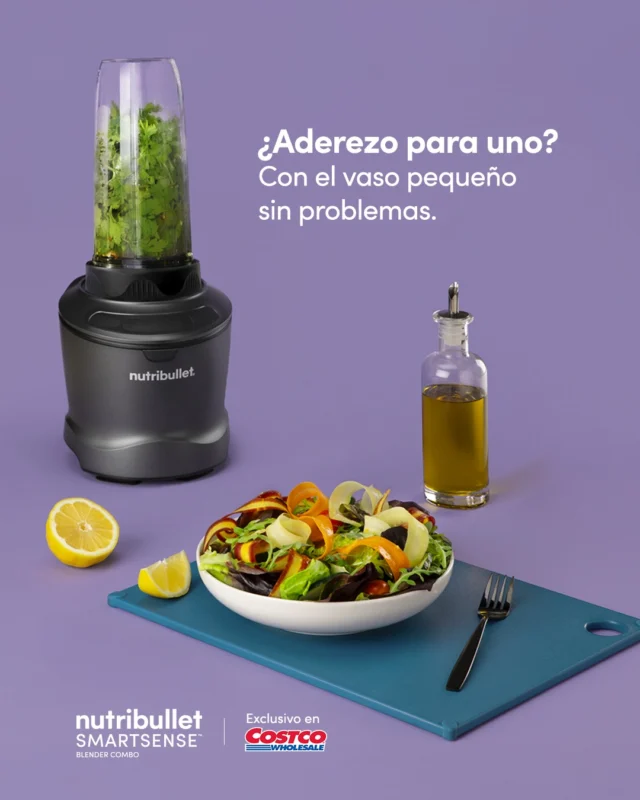 nutribullet® Smart Sense hace más que licuar: libera lo mejor de cada alimento para que disfrutes recetas más ricas y completas.⁣
⁣
🚀 La potencia de un motor de 1500 W en tu cocina.⁣
🚀 Auto Cycle inteligente para controlar texturas.⁣
🚀 Capacidad versátil: 1 jarra y 2 vasos.⁣
🚀 Diseño intuitivo y moderno.⁣