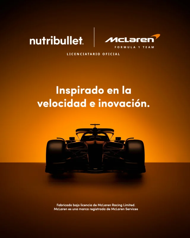 Siente la precisión en cada batido con la edición limitada de nutribullet® con McLaren Formula 1 Team 🏆 ⁣
	⁣
#AceleraTuEnergía 🚀⁣