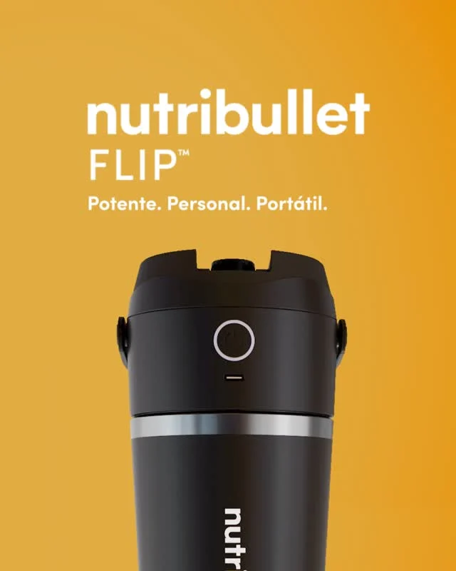 Ya no tienes que apresurarte para disfrutar tu smoothie 🥤✨⁣
⁣
Con nutribullet® Flip lo preparas cuando quieras y lo disfrutas fresco en cualquier momento del día.⁣