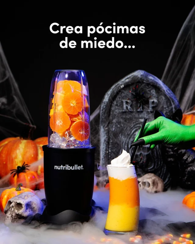 Este Halloween, no dejes que los dulces te den un susto 🎃 

Prepara la pócima más deliciosa y nutritiva con tu nutribullet Pro 900W. Tritura ingredientes ‘espeluznantes’ como la calabaza y la naranja en una mezcla perfecta 🔮