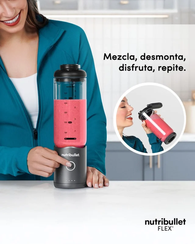 La nueva nutribullet Flex te da poder en movimiento 💪

Desmontable, ligera y lista para seguirte el paso donde vayas.

Diseño, potencia y libertad en un solo movimiento.