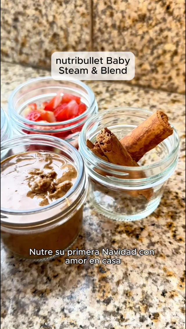 Porque en Navidad nadie se queda sin su cena especial 🎄👶✨

Con nutribullet Baby Steam & Blend puedes preparar la papilla del bebé en minutos: cuece, mezcla y deja todo listo para que también disfrute su propio menú navideño.
Cómpralo ahora