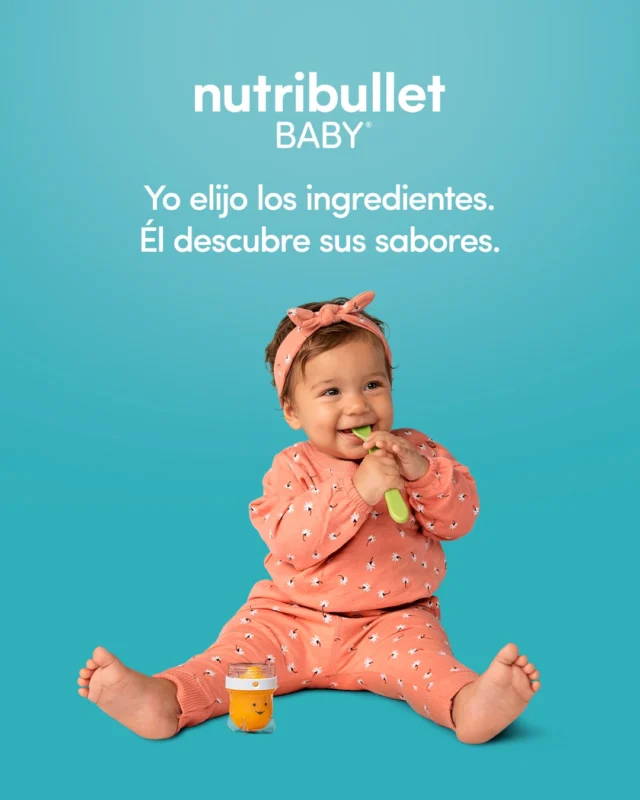 Elegir qué come es parte del proceso 🍎 verlo probar, descubrir y reaccionar es la mejor parte. 🩷⁣
⁣
nutribullet Baby te permite preparar sus alimentos con ingredientes reales y texturas personalizadas, dándote la seguridad de que tu bebé recibe la máxima nutrición. 🌟👶🏻⁣
