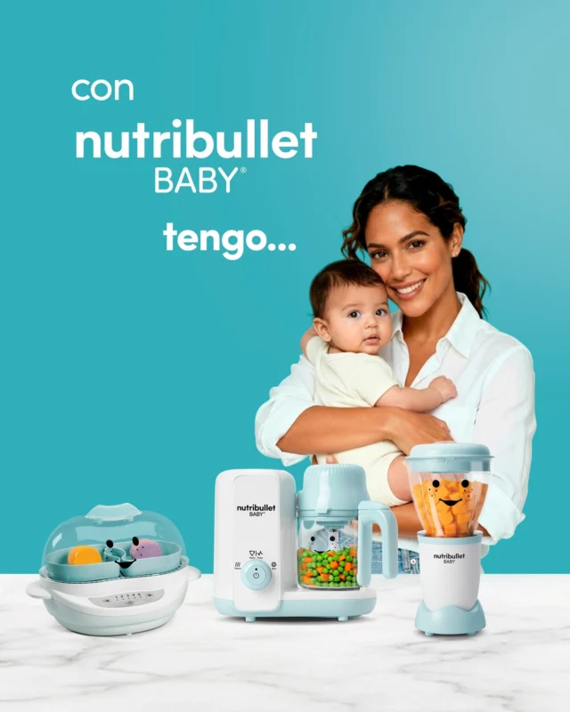Un gran paso para tí,⁣
un gran salto para la alimentación de tu bebé. 🐣⁣
⁣
Con la línea nutribullet Baby tienes todo lo que necesitas para preparar las comidas de tu bebé, en cualquier momento del día. 🥄🩷⁣
⁣