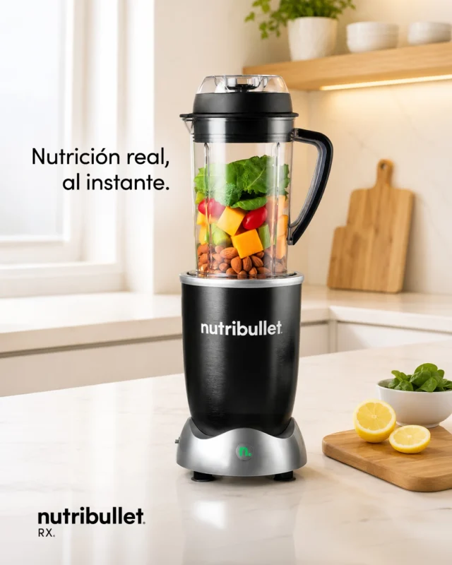 nutribullet® Rx, el extractor de nutrientes más potente hasta ahora.⁣
Con 1700 watts de potencia y función de calentamiento tienes todo lo que necesitas a la mano. ⁣
Si no sabes de lo que hablamos, te invitamos a descubrirla en: https://nutribulletmexico.com/producto/nutribullet-rx/