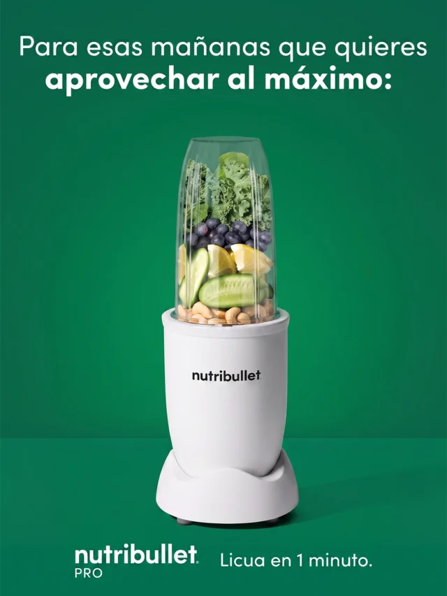 Semillas, kale, frutos secos… lo que le agregues.  El nutribullet® Pro 900W transforma ingredientes duros en smoothies deliciosos en cuestión de segundos.