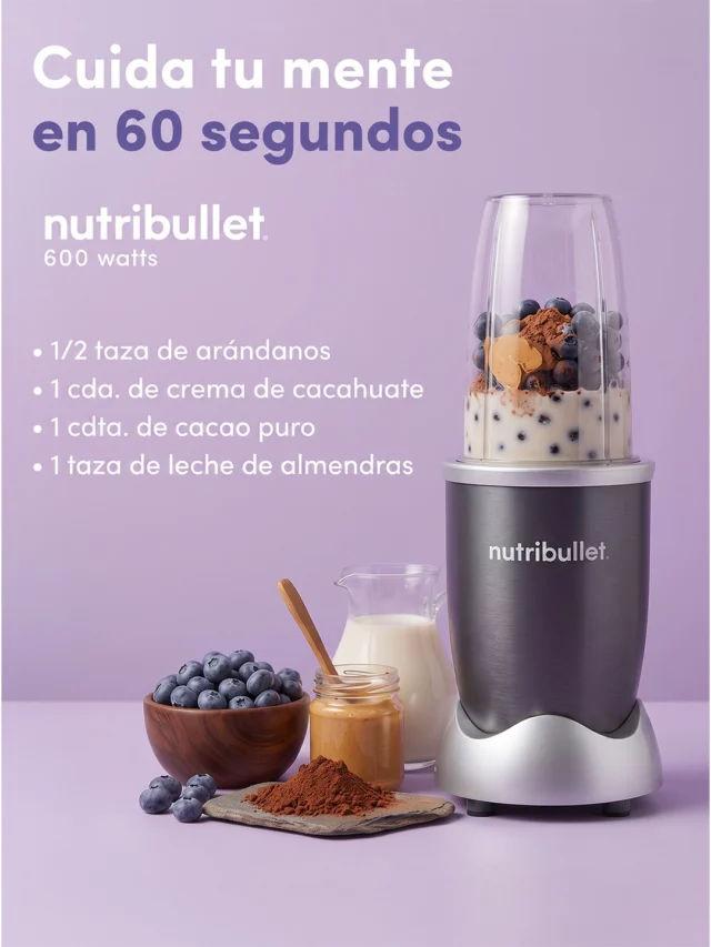 Mejorar tu salud no exige cambios drásticos, solo pequeños hábitos diarios. Tu nutribullet® 600W es la forma más rápida y sencilla de darle a tu cerebro los antioxidantes que necesita. 🧠✨⁣
⁣
#MemoriaViva #SaludMentalYEmocional #BienestarCerebral⁣