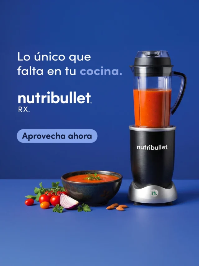 De smoothies súper cremosos hasta sopas y cremas calientes con solo tocar un botón. La nutribullet® rx es la máxima potencia que le hacía falta a tu cocina para preparar recetas mágicas y nutritivas en esta Spooky Season.⁣
⁣
Del 6 al 10 de octubre aprovecha todos los descuentos en Amazon.