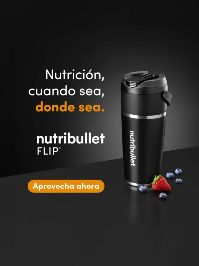 ¡Dale la vuelta a tu rutina este Halloween! ⁣
La nutribullet® flip es licuadora portátil y vaso térmico en uno. Mezcla tu pócima fría, llévala al gym, la oficina o donde quieras y mantén tus bebidas heladas hasta por 24 horas ⚡.⁣
⁣
Del 6 al 10 de octubre aprovecha todos los descuentos en Amazon.