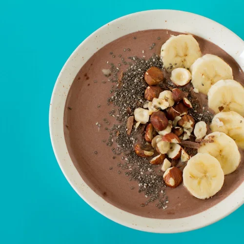 Banner de receta: Smoothie bowl de café y moka | Realizado con licuadoras de nutribullet® | Tienda en línea de nutribullet® México