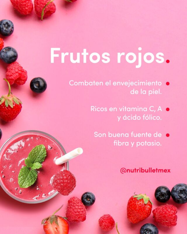 Este es tu recordatorio para incluir frutos rojos en tu alimentación. 🍓🫐Con tu nutribullet, es fácil sacarles el máximo provecho, preparando smoothies y jugos llenos de sabor y beneficios. 💪