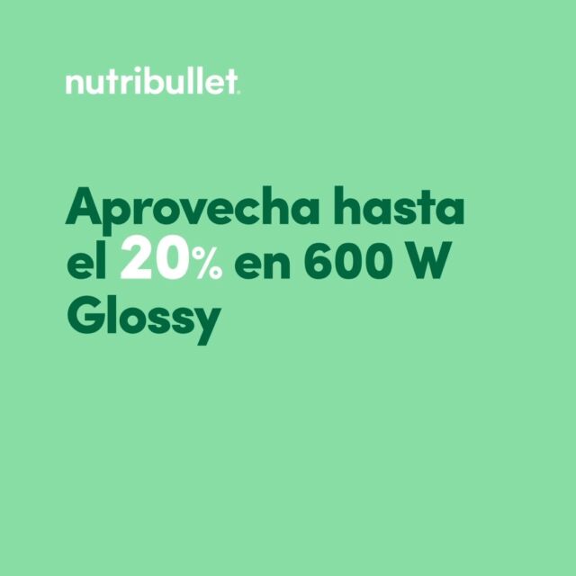 ¡El verano sigue trayendo ofertas irresistibles, como tu próxima Nutribullet! 🌞🤭Visita nuestro sitio oficial (link en BIO) ¡Aprovecha hasta 15% off en 600 W Glossy y hasta 20% de descuentos que tenemos en productos participantes! *Exclusiones aplican para nuevos lanzamientos.