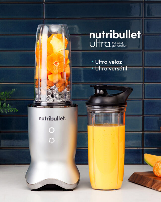 Con 1200 watts, tu nutribullet Ultra es silenciosa y licúa frutas, verduras y hielo en solo 5 segundos, obteniendo resultados ultra sorprendentes cada vez. 🤤🥭🧊¿Qué prepararías tú? Te leemos en los comentarios. 🌪️