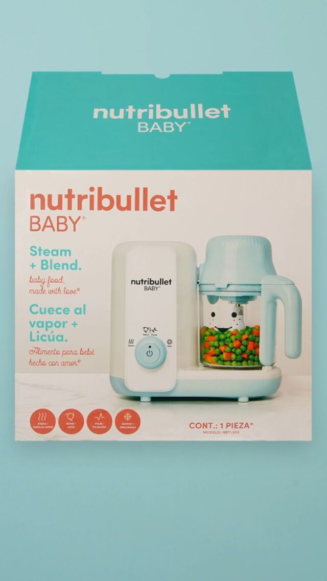 Vaporera y procesadora = El mejor dúo para la alimentación de tu bebé. 👶

Tu nutribullet Baby Steam & Blend incluye:
🌟 1 Base de Steam and Blend
🌟 1 Vaso de 3.5 tazas
🌟 1 Vaso de trabajo
🌟 1 Arillo para vaso
+ Guía de usuario 

 Facilita su alimentación con un solo clic 👉
https://nutribulletmexico.com/producto/nutribullet-baby-steam-and-blend/