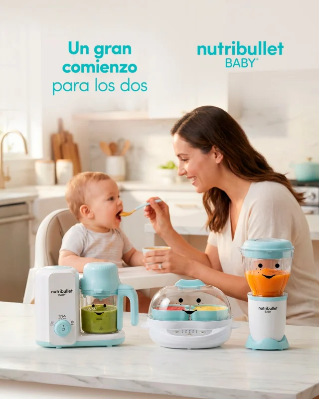 Tu bebé está viviendo muchas primeras veces (incluidos sus primeros bocados). 🥄⁣
⁣
Dale máxima nutrición desde el inicio, con la libertad de elegir cada ingrediente, textura y calidad con la línea nutribullet Baby. 🥕🥦🌟⁣
⁣
https://nutribulletmexico.com/bebe/⁣