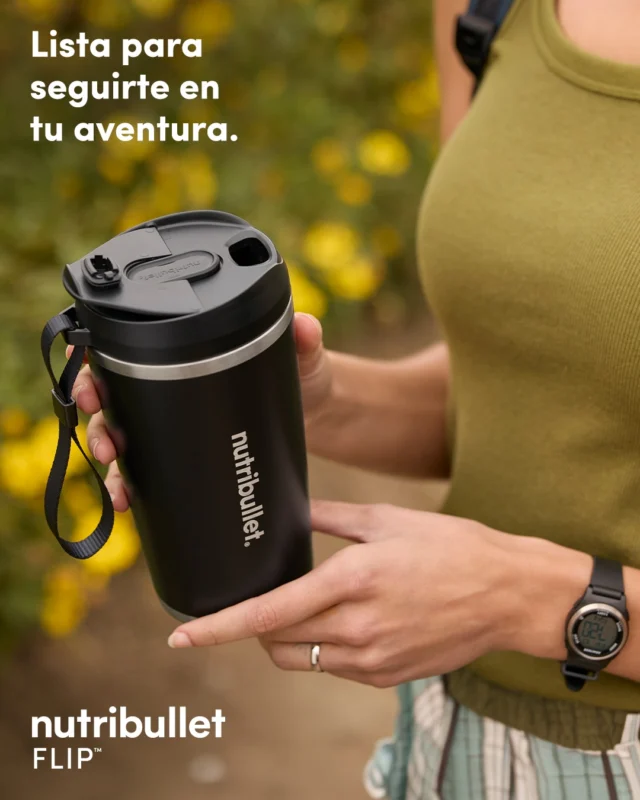 nutribullet® Flip la compañera que no te falla. 👀 ⁣
⁣
Se va contigo a donde sea: desde caminar al nevado, bajar la montaña en bicicleta o hasta acampar en el bosque. ✨⁣
⁣
Mezcla ingredientes congelados y mantén tu bebida fría por hasta 24 horas. 🧊⁣
⁣